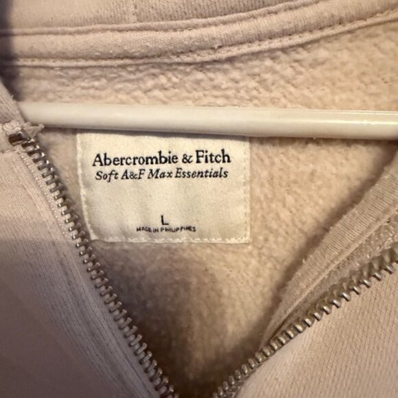 Abercrombie & Fitch Womens L Full Zip Hoodie Soft A&F Max Essentials - Picture 3 of 5
